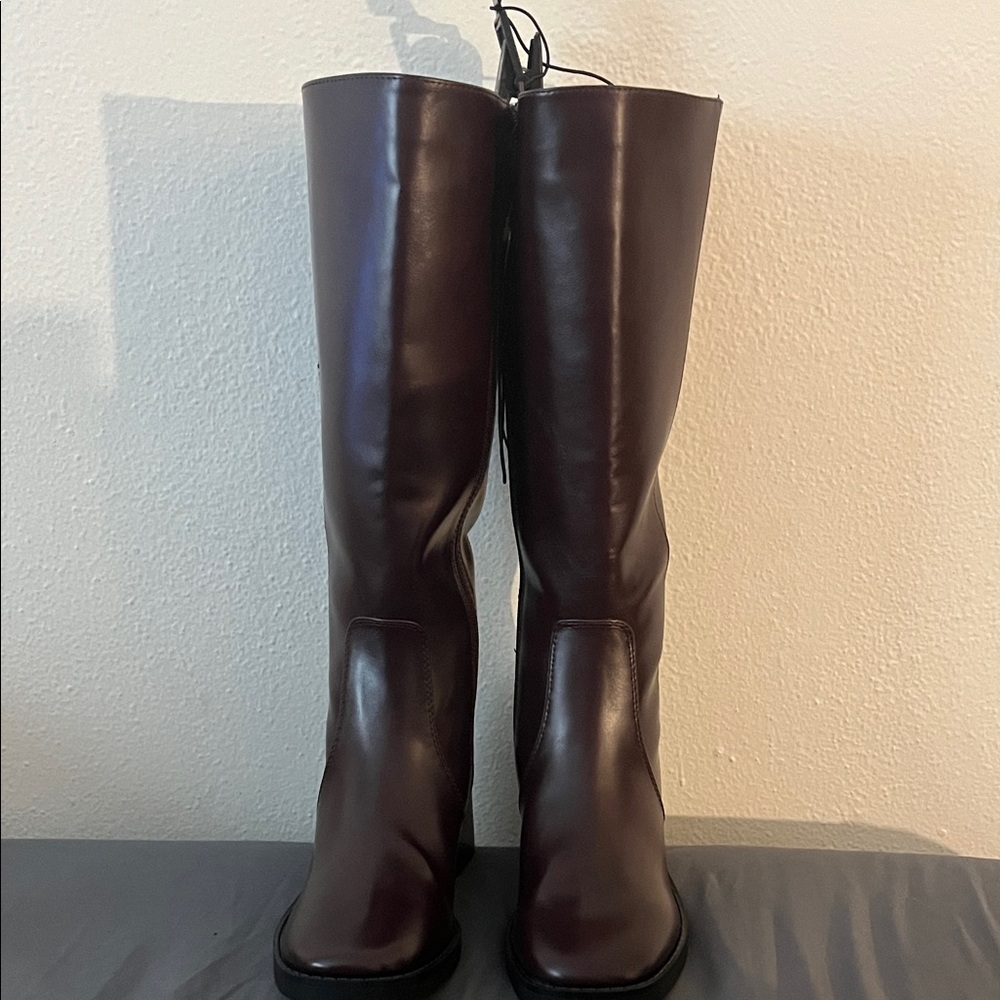 Elegant Brown Knee-High Women's Boots